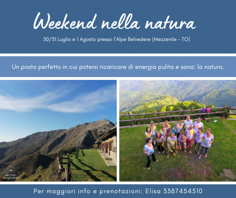 Weekend nella Natura Metodo Benessere