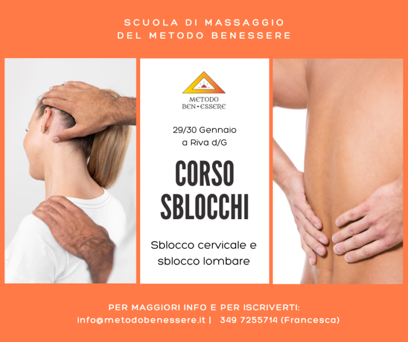 Corso sblocchi metodo benessere riva del garda